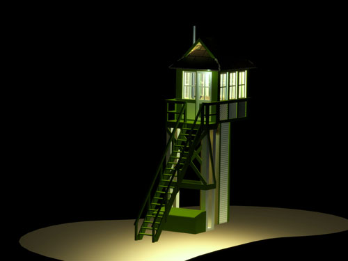 elevated crossing tower